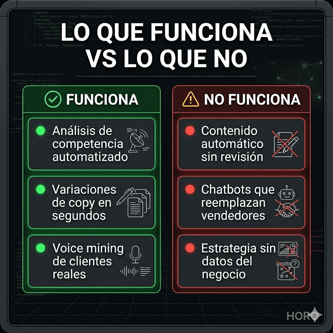 Resumen: Marketing con IA: qué funciona y qué es humo
